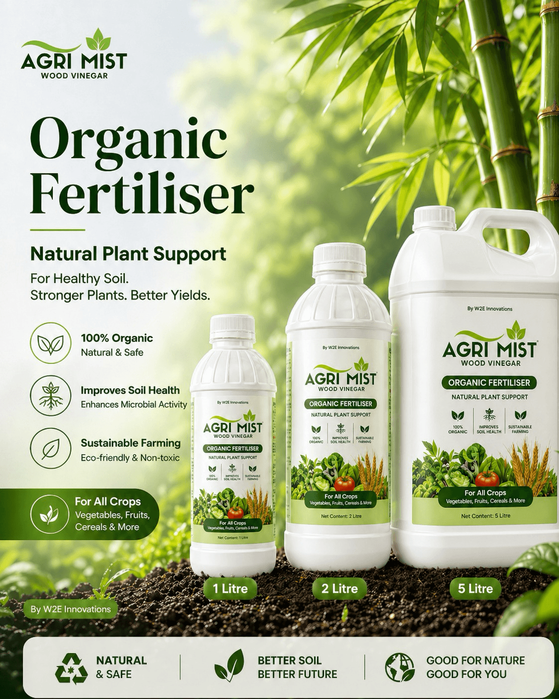 AgriMist organic fertiliser product range